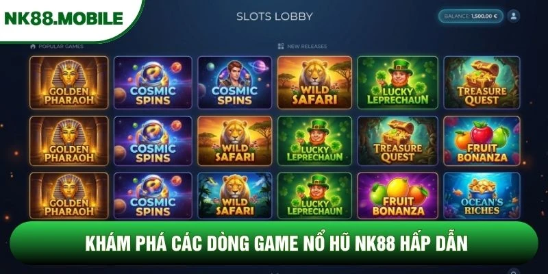Khám phá các dòng game nổ hũ NK88 hấp dẫn Khám phá các dòng game nổ hũ NK88 hấp dẫn